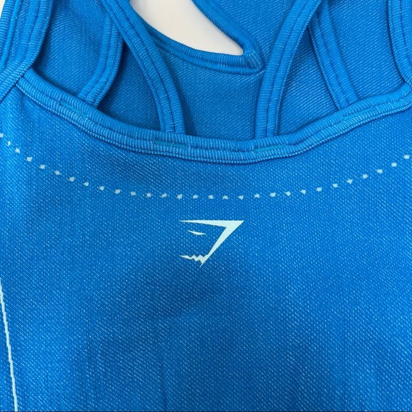 Gymshark Blue Ultra Seamless Sports Bra Medium. - Picture 5 of 6